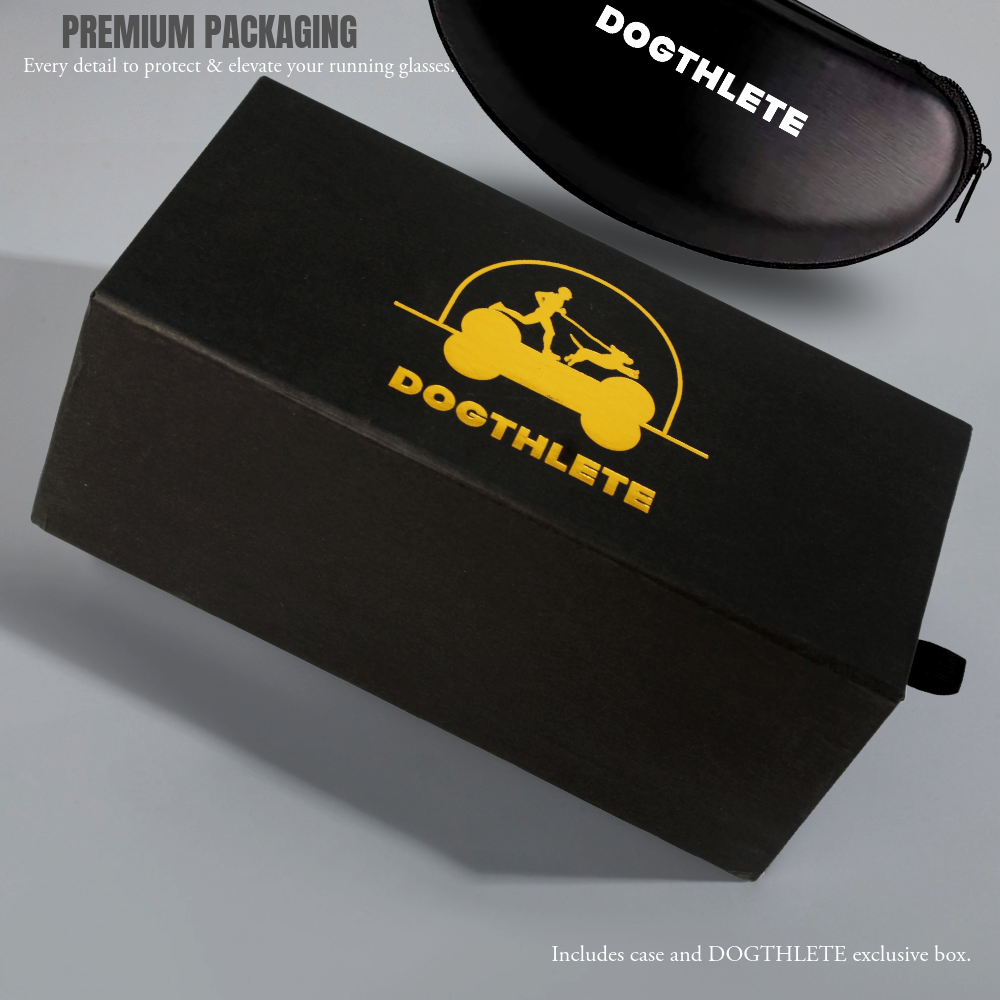 DOGTHLETE Polarized Sports glasses for Running & Cycling – UV & Wind Protection