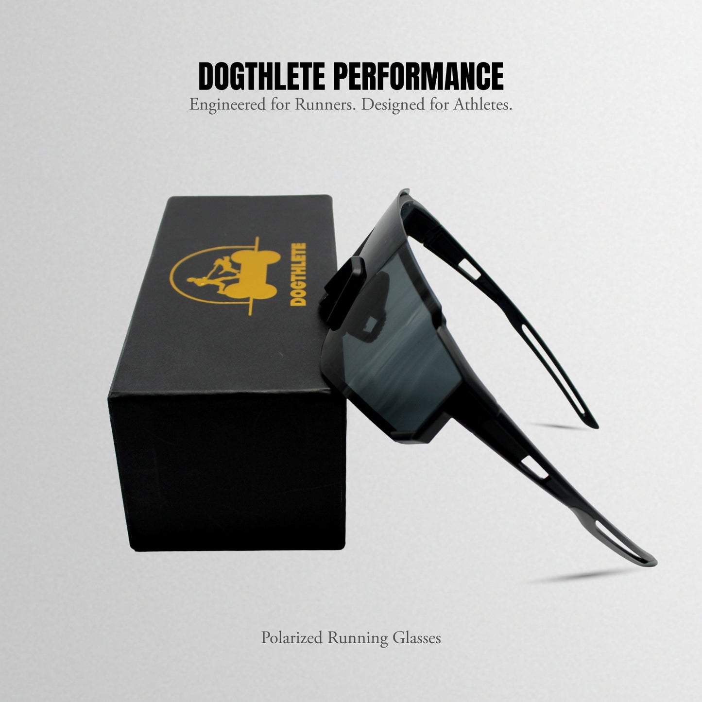 DOGTHLETE Polarized Sports glasses for Running & Cycling – UV & Wind Protection